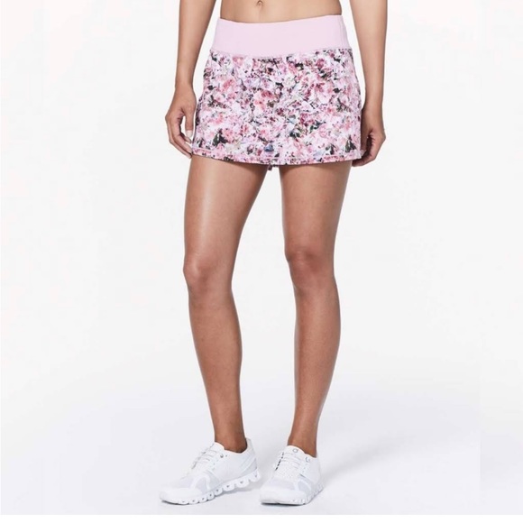 Lululemon Play Off The Pleats Skirt Color Blossom Spritz Multi Pink Chalk - Picture 4 of 16